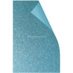 Hoja de Goma Eva con Glitter - Brillo Tamaño Oficio - Celeste