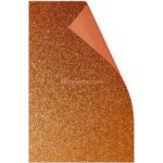 Hoja de Goma Eva con Glitter - Brillo Tamaño Oficio - Naranja