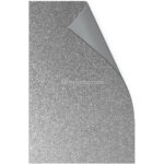 Hoja de Goma Eva con Glitter - Brillo Tamaño Oficio - Plateado