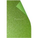Hoja de Goma Eva con Glitter - Brillo Tamaño Oficio - Verde Limón