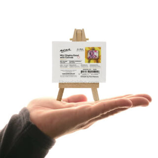 Mini Lienzo con Caballete en Miniatura 6 x 8 cm Escala Librería IRBE Cochabamba Bolivia