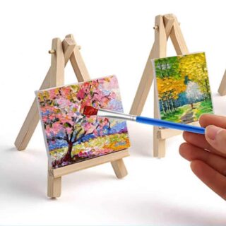 Mini Lienzo con Caballete en Miniatura Ejemplo Librería IRBE Cochabamba Bolivia