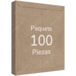 Paquete de 100 Sobres de Papel Kraft / Manila Tamaño Doble Oficio (37.2 x 45 cm)