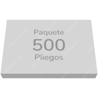 Paquete de 500 Pliegos de Papel Periódico / Sábana de 45 g/m² (77 x 110 cm)