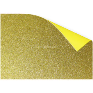 Pliego de Goma Eva con Glitter - Brillo (50 x 70 cm) Amarillo