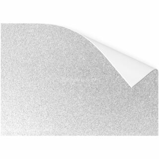 Pliego de Goma Eva con Glitter - Brillo (50 x 70 cm) Blanco