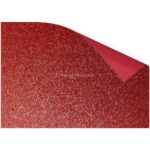 Pliego de Goma Eva con Glitter - Brillo (50 x 70 cm) Rojo