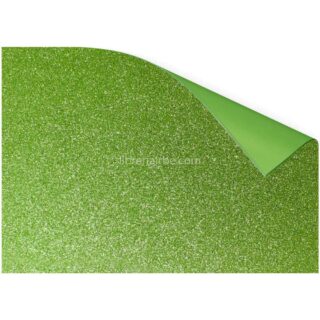 Pliego de Goma Eva con Glitter - Brillo (50 x 70 cm) Verde Limón
