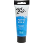 Pintura Acrílica Mont Marte Signature 75 ml - Azul Cerúleo