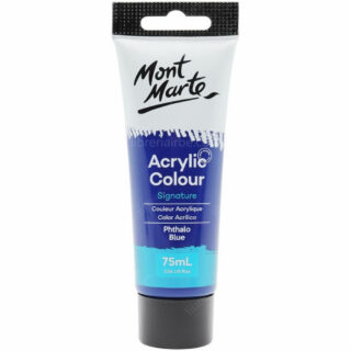 Pintura Acrílica Mont Marte Signature 75 ml - Azul Ftalocianina