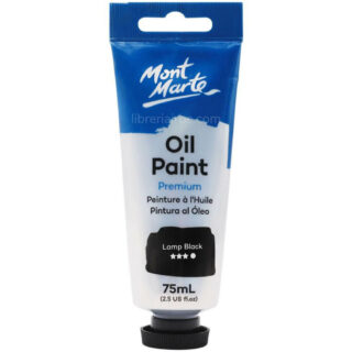 Pintura al Óleo Mont Marte Premium 75 ml - Negro de Lámpara