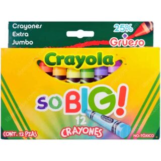 Set 12 Crayones Extra Jumbo Crayola soBIG!