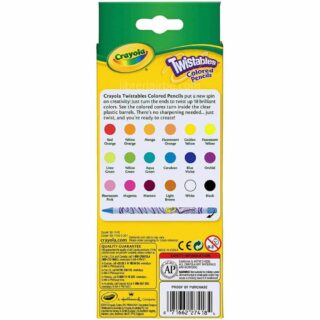 Set 18 Lápices de Colores Giratorios Crayola Twistables Reverso