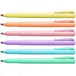 Set 6 Resaltadores Faber Castell Textliner Plus Pastel Vista Librería IRBE Cochabamba Bolivia