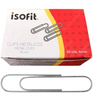 Caja de 50 Clips Metálicos Isofit - 78 mm