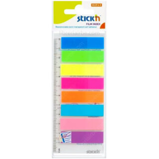 Set 200 Banderitas Adhesivas Semitransparentes Stick'n Film Index (45 x 12 mm) 8 Colores