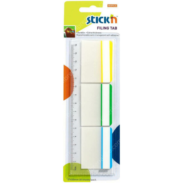 Set 30 Pestañas Adhesivas Stick'n Filing Tab (37 x 50 mm)