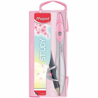 Compás Metálico con Abrazadera Maped Study Pastel