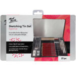 Estuche Metálico de 27 Piezas para Boceto y Dibujo Mont Marte Signature
