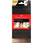Set 12 EcoLápices de Colores Faber-Castell SuperSoft, Tonos de Piel