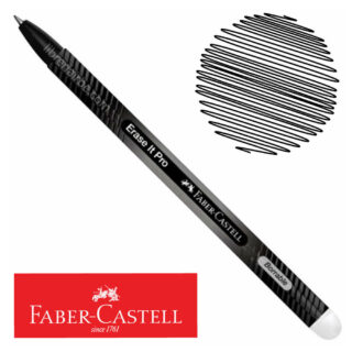 Bolígrafo Gel Borrable Faber-Castell Erase It Pro Negro