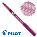 Bolígrafo de Tinta Líquida PILOT V5 Hi-Tecpoint Rojo Vino
