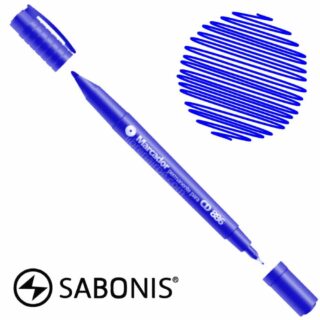 Marcador Permanente para CD Doble Punta SABONIS 886 - Azul
