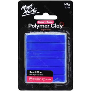 Arcilla Polimérica Mont Marte Signature 60 g - Azul Real