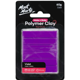 Arcilla Polimérica Mont Marte Signature 60 g - Violeta