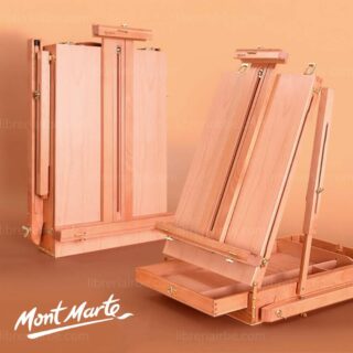 Caballete Plegable y Portátil, Extra Grande (144 - 188 cm), de Madera, Estilo Francés, Mont Marte Signature, para Lienzos hasta de 90 cm de Altura - Imagen 5