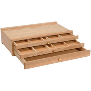 Caja de Madera para Pasteles y Materiales de Arte Mont Marte Signature