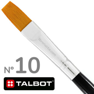 Pincel para Acuarela, Óleo y Acrílico TALBOT Plano Nº 10