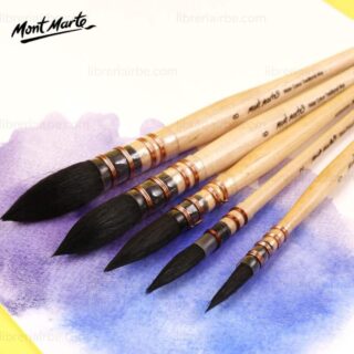 Pinceles Tradicionales para Acuarela Serie Mont Marte Premium