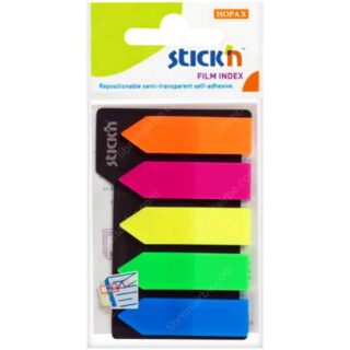 Set 125 Banderitas Adhesivas de Plástico Semitransparente Stick'n Film Index (42 x 12 mm)