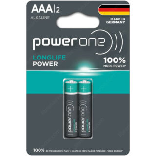 Set 2 Pilas Alcalinas PowerOne LONGLIFE AAA