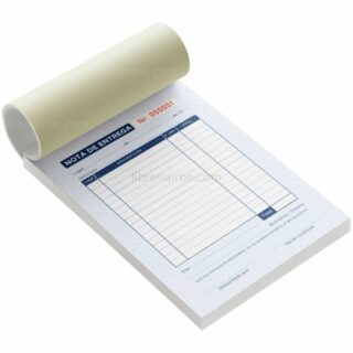 Talonario de 50 Notas de Entrega con Copia - Tamaño 1/4 Oficio