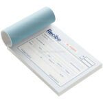 Talonario de 50 Recibos con Copia - Tamaño 1/4 Oficio (16.5 x 10.8 cm)