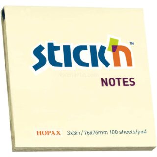 Bloc 100 Notas Adhesivas Stick'n Pastel (76 x 76 mm) Amarillo