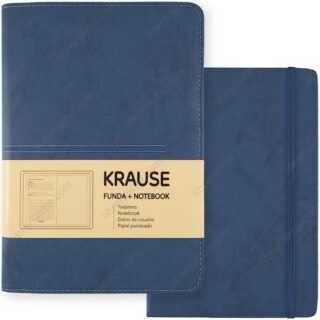 Cuaderno Notebook con Hojas Punteadas KRAUSE + Funda Tamaño A5 Azul