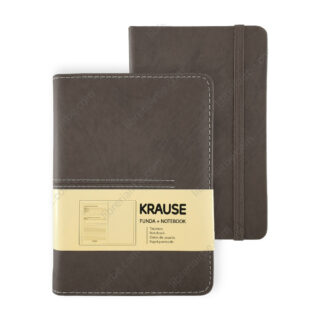 Cuaderno Notebook con Hojas Punteadas KRAUSE + Funda Tamaño A6 Marrón