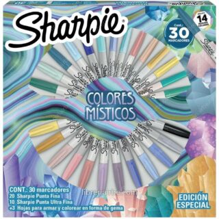 Marcadores Permanentes Sharpie, Punta Fina y Ultra Fina, Caja de 30 Colores Místicos – Edición Especial