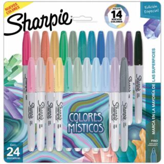 Set 24 Marcadores Permanentes Sharpie Fino - Colores Místicos - Edición Especial