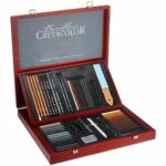 Set de Dibujo de 53 Piezas con Estuche de Madera CRETACOLOR Selection