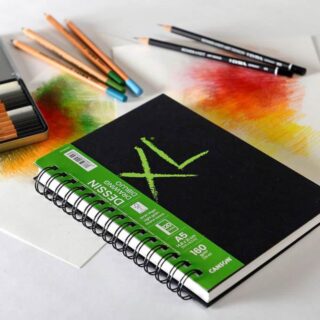 Art Book de Papel para Dibujo CANSON XL® Dessin con 60 Hojas de 160 g-m² Tamaño A5 Vista
