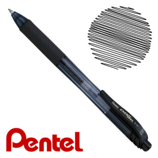 Bolígrafo Gel Retráctil Pentel EnerGel 0.7 mm BL107 - Negro