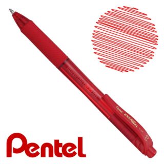Bolígrafo Gel Retráctil Pentel EnerGel 0.7 mm BL107 - Rojo