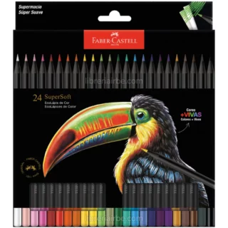 EcoLápices de Color, Faber-Castell SuperSoft, Caja de 24 Colores