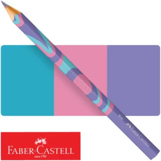 Lápiz Arcoiris, Multicolor, 3 Colores en 1, Jumbo, Triangular,Faber-Castell Fantasy Colours, Pastel