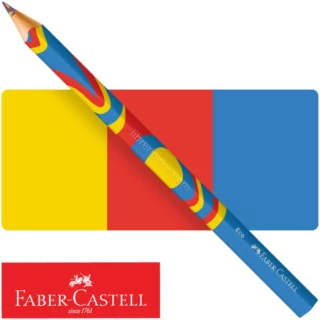 Lápiz Arcoiris, Multicolor, 3 Colores en 1, Jumbo, Triangular,Faber-Castell Fantasy Colours, Primari