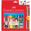 Set 24+3 EcoLápices de Colores Faber-Castell Caras & Colores